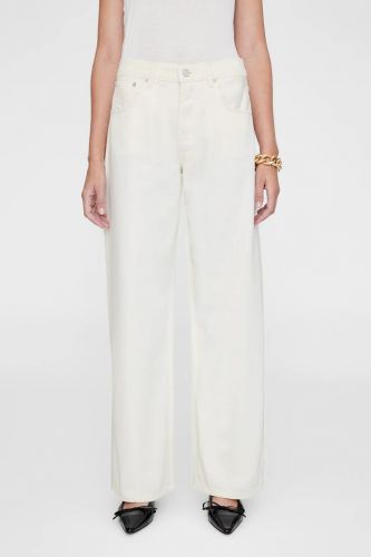 Anine Bing pantalon Ecru femmes (jeans écru large - Manon Jean) - Marine | Much more than shoes