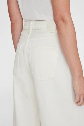 Anine Bing pantalon Ecru femmes (jeans écru large - Manon Jean) - Marine | Much more than shoes