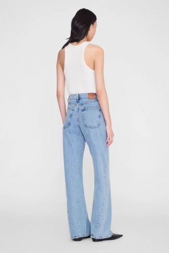 Tank top écru avec logo ANINE BING | Marine