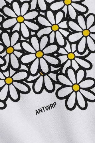 T-shirt imprimé de fleurs dans le dos ANTWRP | Marine