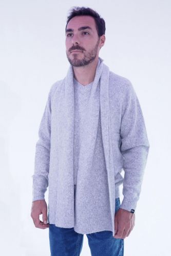 Echarpe gris chiné ANTWRP | Marine