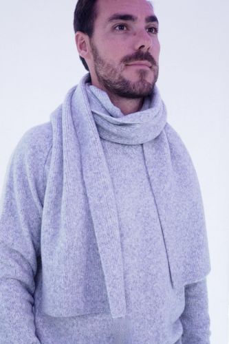 Echarpe gris chiné ANTWRP | Marine