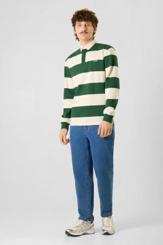 Polo manches longues jungle green ANTWRP | Marine