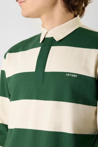 Polo manches longues jungle green ANTWRP | Marine