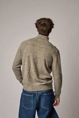 Pull moucheté beige foncé ANTWRP | Marine