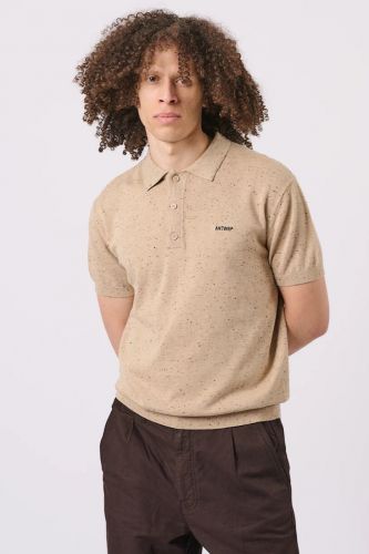 Polo beige moucheté noir ANTWRP | Marine