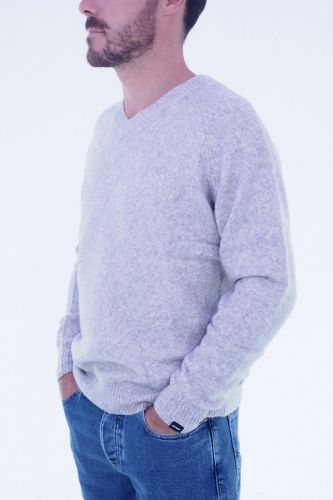 Pull gris chiné ANTWRP | Marine