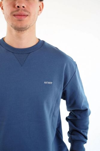 Antwrp sweat  Bleu hommes (Sweat Blue bol Nouille dos - BSW514 sweat bol Nouille dos) - Marine | Much more than shoes