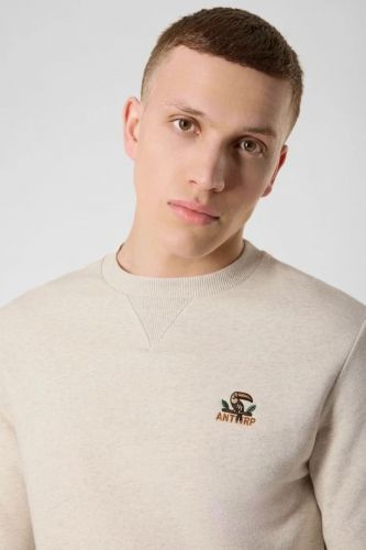 Antwrp sweat  Beige hommes (Sweat linin coton - BSW508 sweat linen) - Marine | Much more than shoes