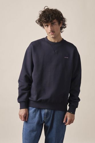 Antwrp sweat  Bleu hommes (Sweat navy logo dos violet - BSW478 sweat navy logo dos) - Marine | Much more than shoes