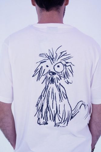 T-shirt blanc ANTWRP | Marine