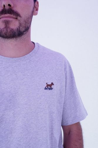 T-shirt gris chiné ANTWRP | Marine