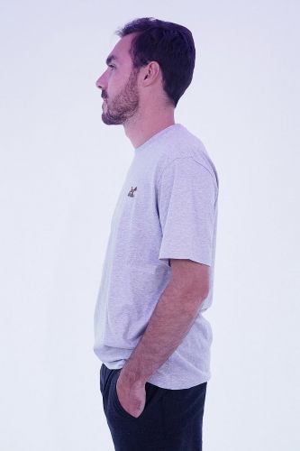 T-shirt gris chiné ANTWRP | Marine