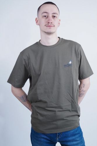 T-shirt kaki avec motif pigeon ANTWRP | Marine