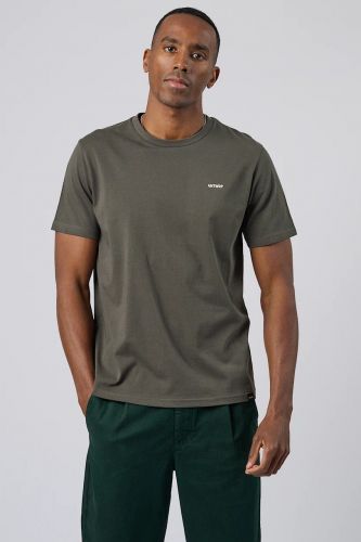 T-shirt comfort food kaki foncé 100% coton ANTWRP | Marine