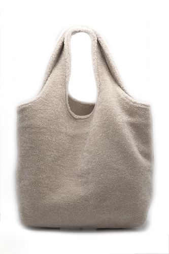 A.P.C. Femme Sac cabas Ecru femmes (cabas iconique teddy écru - NINON Tote cabas écru teddy) - Marine | Much more than shoes