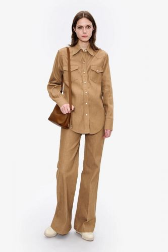 A.P.C. Femme chemise Camel
