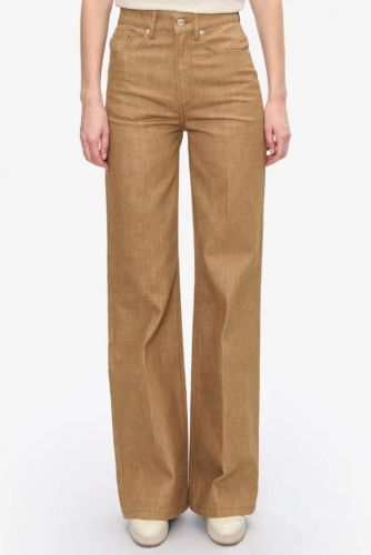 A.P.C. Femme pantalon Camel femmes (jeans 5 poches marron glacé - DOMINO jeans camel) - Marine | Much more than shoes
