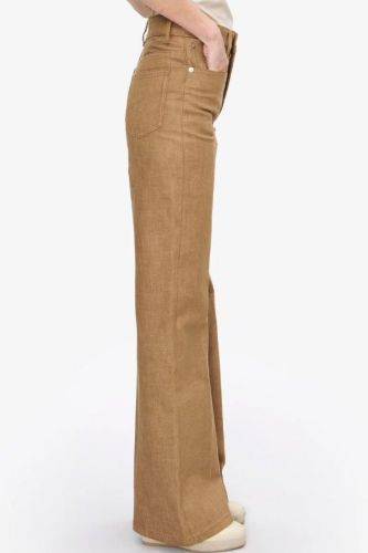 A.P.C. Femme pantalon Camel femmes (jeans 5 poches marron glacé - DOMINO jeans camel) - Marine | Much more than shoes