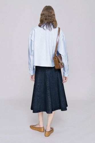 Jupe en dénim évasée A.P.C. | Marine