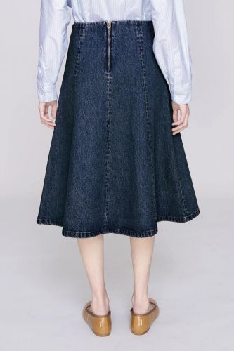 Jupe en dénim évasée A.P.C. | Marine