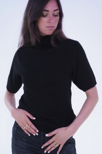 Pull noir en alpaga A.P.C. | Marine