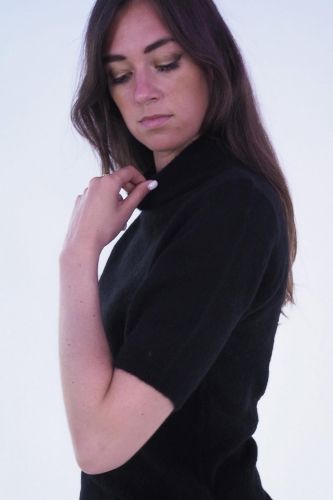 Pull noir en alpaga A.P.C. | Marine