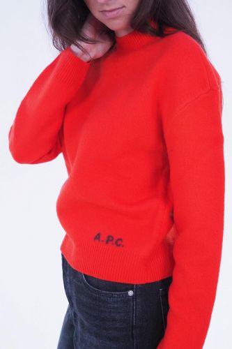 Pull rouge en laine A.P.C. | Marine