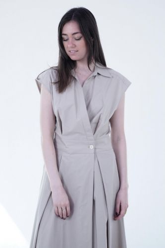Robe longue beige cache-coeur A.P.C. | Marine