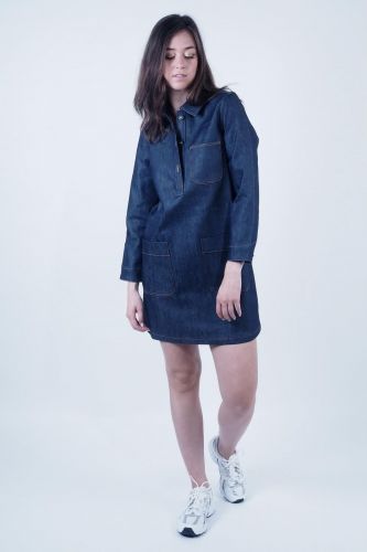 Robe courte en jeans A.P.C. | Marine