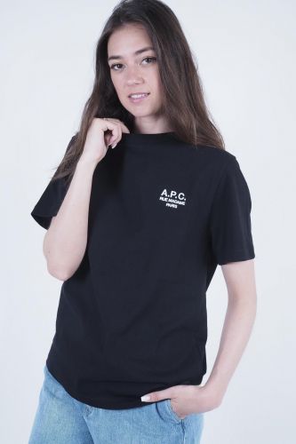 T-shirt noir avec logo A.P.C. | Marine