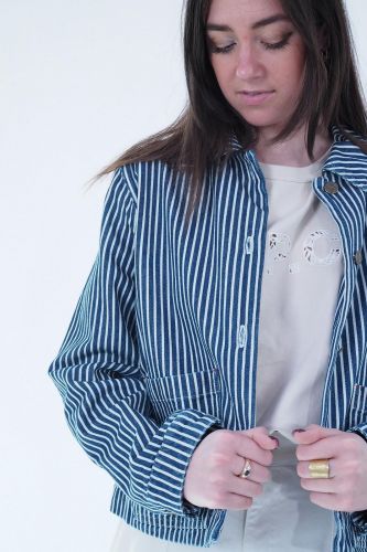 Veste rayée bleu & blanc A.P.C. | Marine