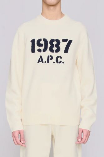 A.P.C. Homme pull Ecru