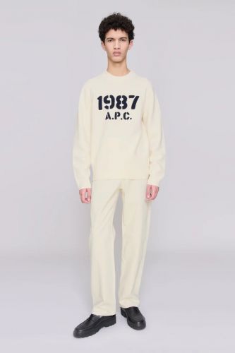 Pull écru 1987 A.P.C. | Marine