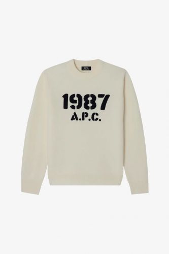 Pull écru 1987 A.P.C. | Marine