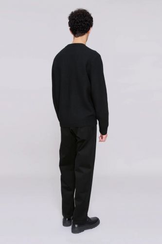 Pull noir avec logo A.P.C. | Marine