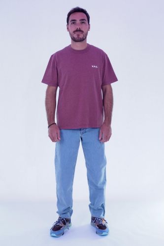 A.P.C. Homme tee-Shirt Bordeaux