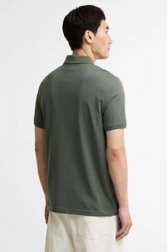 Polo vert thym à zip BARBOUR | Marine