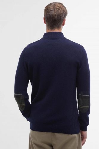 Barbour pull Bleu hommes (cardigan ½ zippé marine 70% coton 30% la - MKN0837 navy) - Marine | Much more than shoes