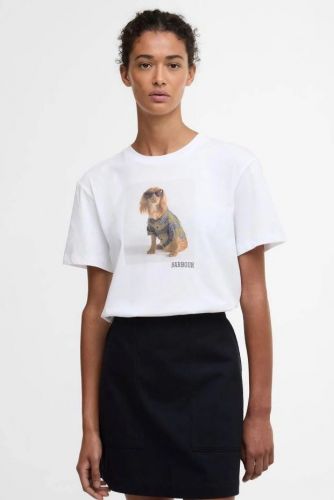 Barbour tee-Shirt Blanc