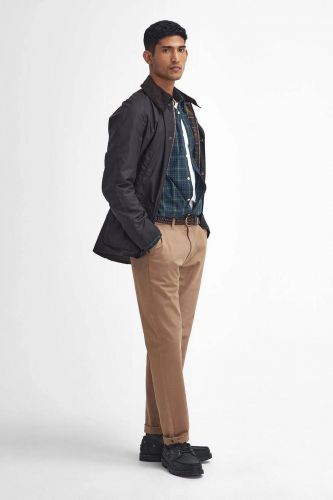 Veste wax bleu BARBOUR | Marine Auvelais 