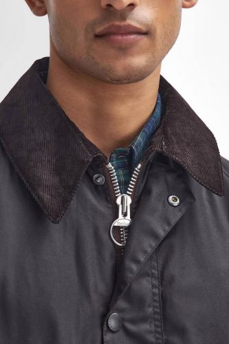 Veste wax bleu BARBOUR | Marine Auvelais 