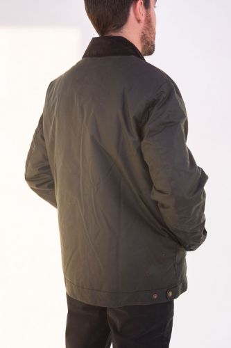 Veste huilée kaki style 