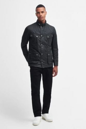 Veste cirée verte foncée, extérieur en 100% coton BARBOUR | Marine