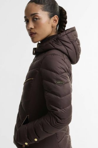 Veste à capuche matelassée brun BARBOUR | MARINE Auvelais