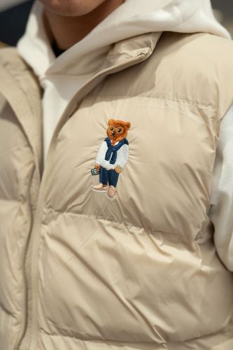 Veste bodywarmer beige BARON FILOU | Marine