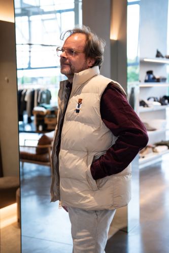 Veste bodywarmer beige BARON FILOU | Marine