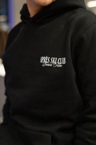 Pull sweat à capuche noir 