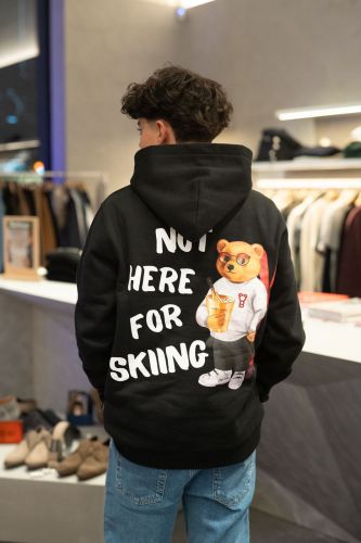 Pull sweat à capuche noir 