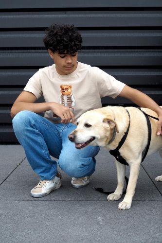 T-shirt Filou & dog beige BARON FILOU | Marine